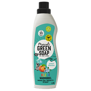 Marcels Green Soap Perzik Jasmijn Kleur Wasmiddel 1LT Marcels Green Soap Perzik Jasmijn Kleur Wasmiddel 1LT