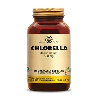 Solgar Chlorella (Alg) Capsules 100VCP