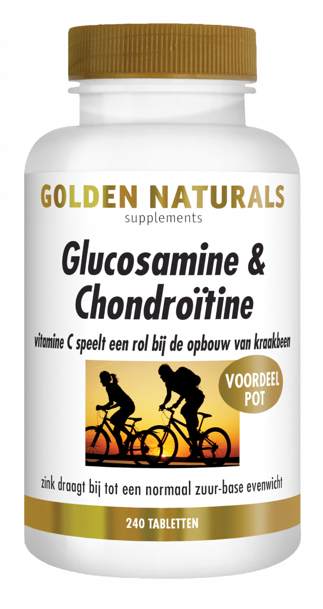 Golden Naturals Glucosamine & Chondroïtine Tabletten 240TB