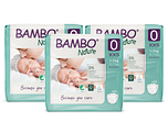 Bambo Nature Luiers Maat 0 XXS Multiverpakking 3x24ST