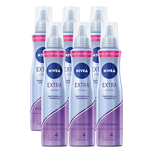 Nivea Extra Strong Styling Mousse Voordeelverpakking 6x150ML