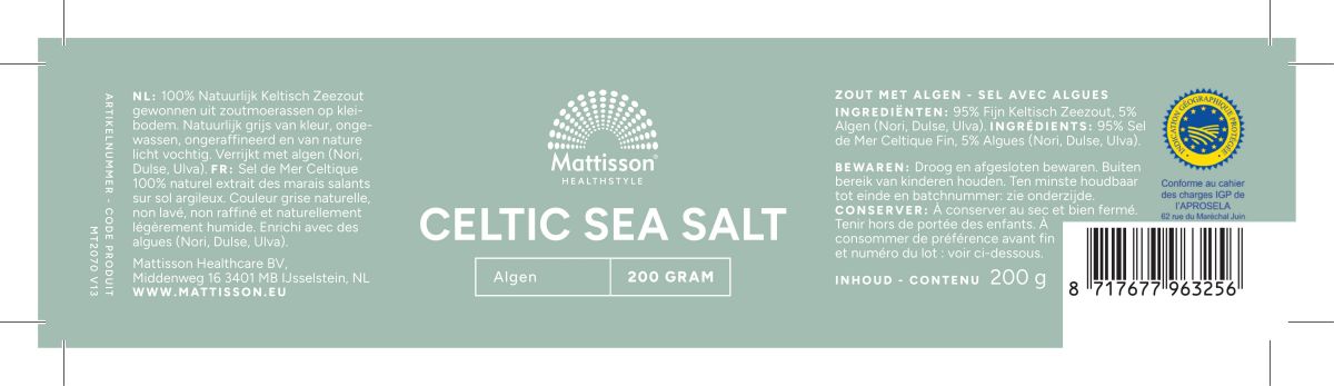 Celtic Seasalt Algen afbeelding van document #1, label