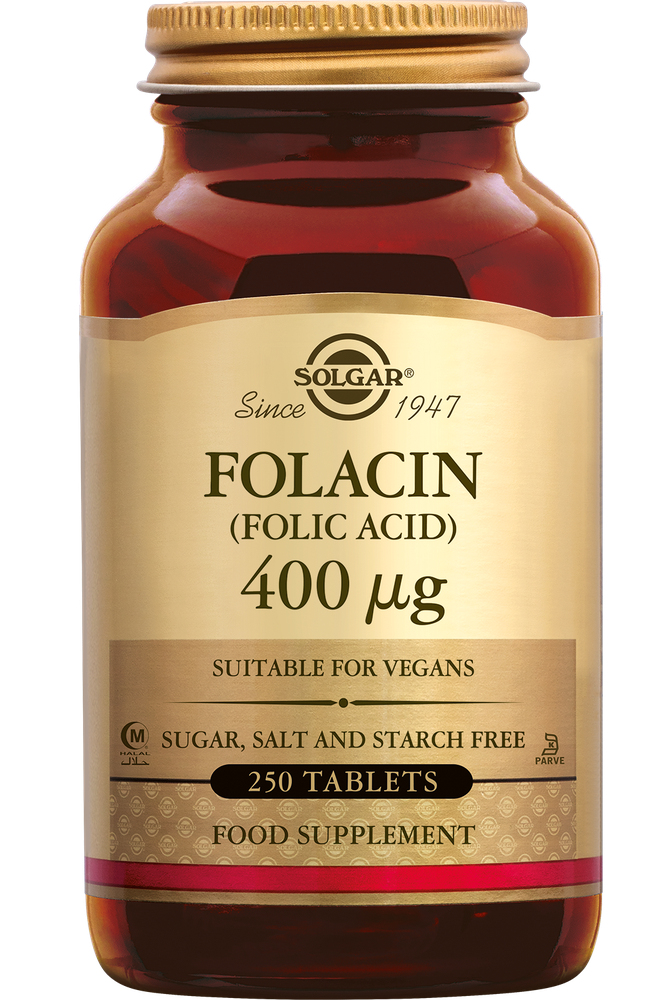 Solgar Folacin (Foliumzuur) 400 mcg Tabletten 250TB