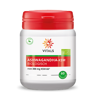 Vitals Ashwagandha-KSM Biologisch Capsules 60CP