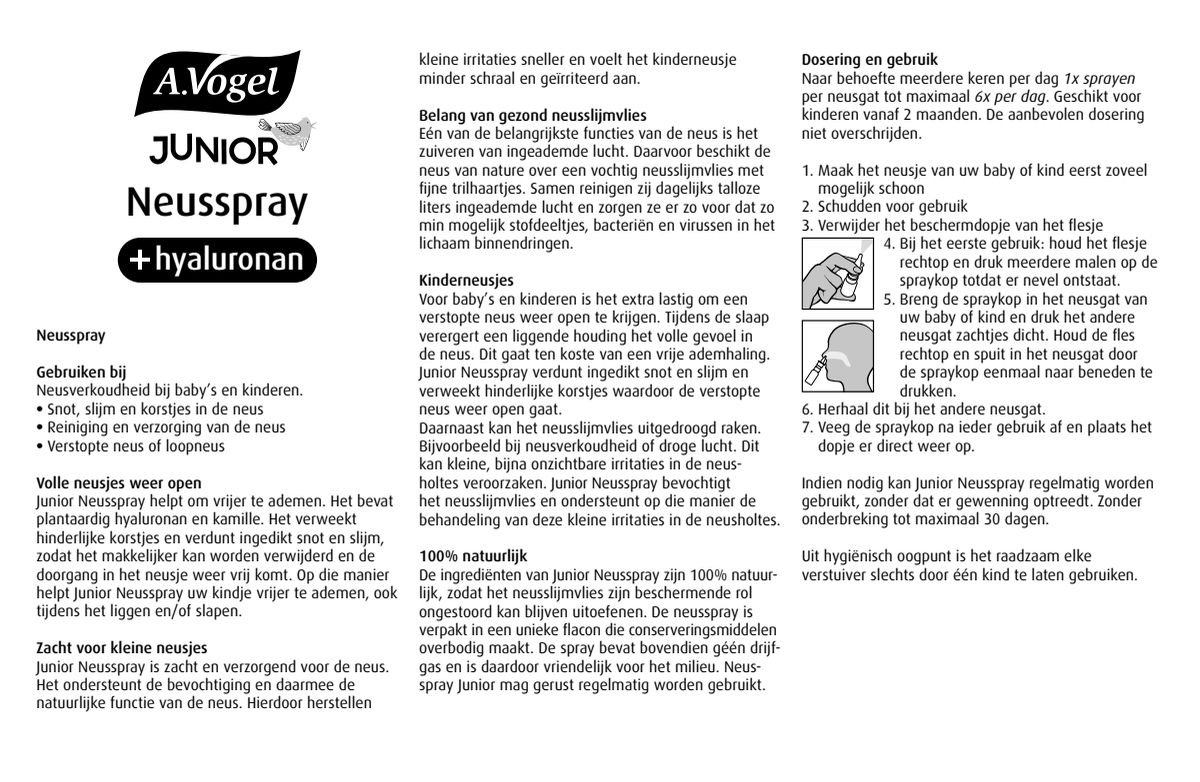 Junior Neusspray afbeelding van document #1, instructions