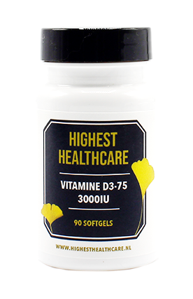 Highest Healthcare Vitamine D3-75 3000IU Softgels 90CP
