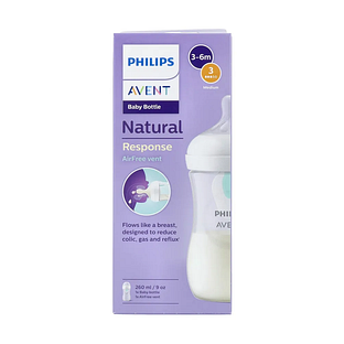 Avent Natural Response Babyfles Airfree 3-6 Maanden 260ml 1ST
