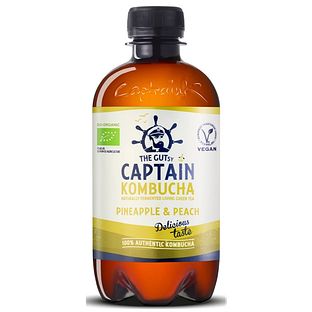 The GUTsy Captain Kombucha Pineapple & Peach 400ML
