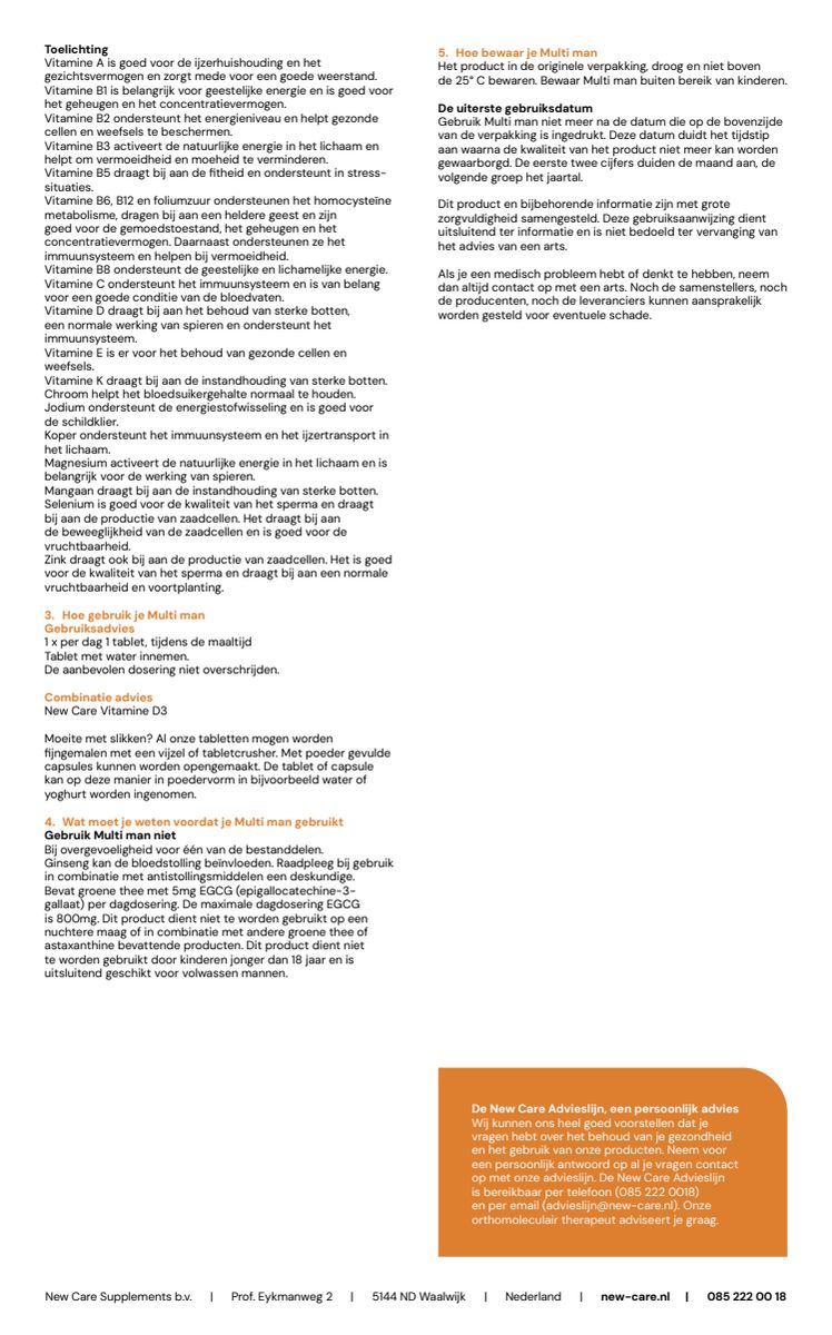 Multi Man Tabletten afbeelding van document #2, instructions