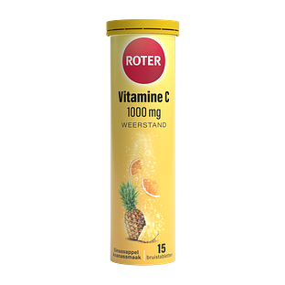 Roter Vitamine C Bruis Sinaasappel-Ananas 1000mg 15TB