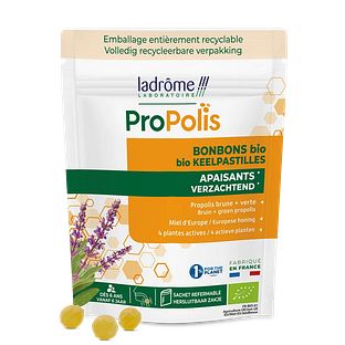 Ladrôme Propolis Keelpastilles Bio 50GR Ladrôme Propolis Keelpastilles Bio 50GR