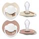 Difrax LOVI Fopspeen Dynamisch 18m+ Prime Glow Ivory Blush 2ST fopspenen van diverse kanten