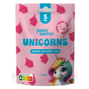 Sweet-Switch Unicorns Suikervrije Snoepjes 100GR Sweet-Switch Unicorns Suikervrije Snoepjes 100GR