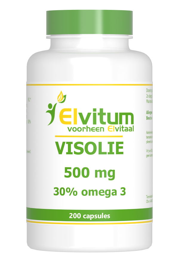 Elvitum Visolie 500mg Capsules afbeelding 1