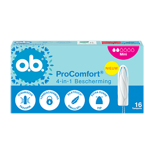 OB ProComfort Advanced Tampons Mini 16ST OB ProComfort Advanced Tampons Mini 16ST
