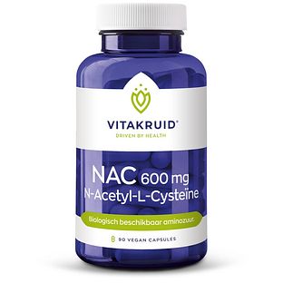 Vitakruid NAC 600 mg N-Acetyl-L-Cysteïne Capsules 90VCP