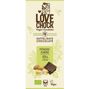 Lovechock Date Chocolate Pistachio Almond 70GR