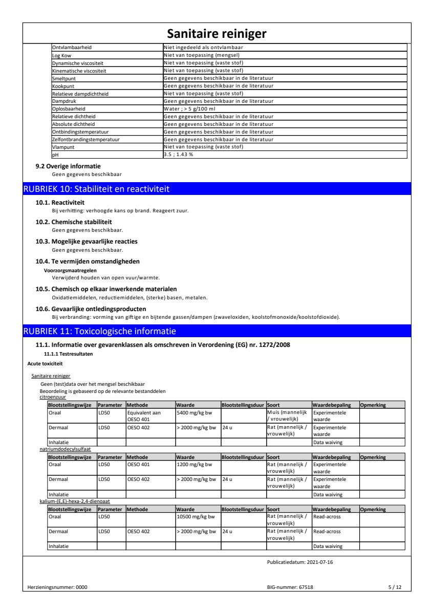 Badkamer Reiniger Navulling afbeelding van document #5, leaflet