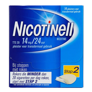 Nicotinell Pleisters 14 mg - voor stoppen met roken 14ST Nicotinell Pleisters 14 mg - voor stoppen met roken 14ST
