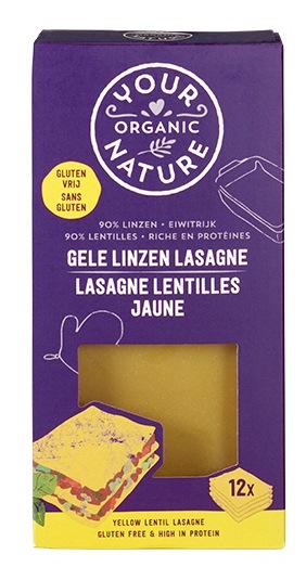 Your Organic Nature Gele Linzen Lasagne afbeelding