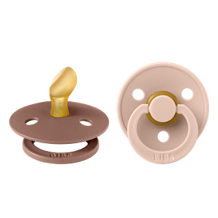 BIBS Fopspeen 6-18 Maanden Anatomic Blush/Woodchuck 2ST