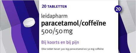 Leidapharm Paracetamol Coffeine Tabletten 20st afbeelding