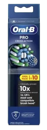 Oral-B Opzetborstels Cross Action Zwart afbeelding 1