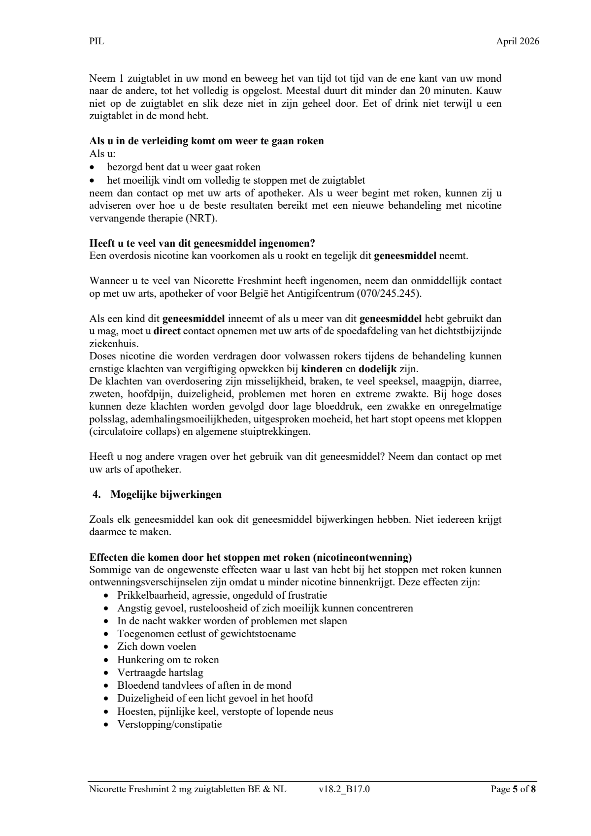 Freshmint 2mg Zuigtabletten afbeelding van document #5, leaflet