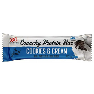 XXL Nutrition Crunchy Protein Bar Cookies & Cream 60GR