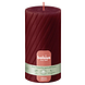 Bolsius Rustiek Twisted Ribbed Stompkaars Red Velvet 1ST