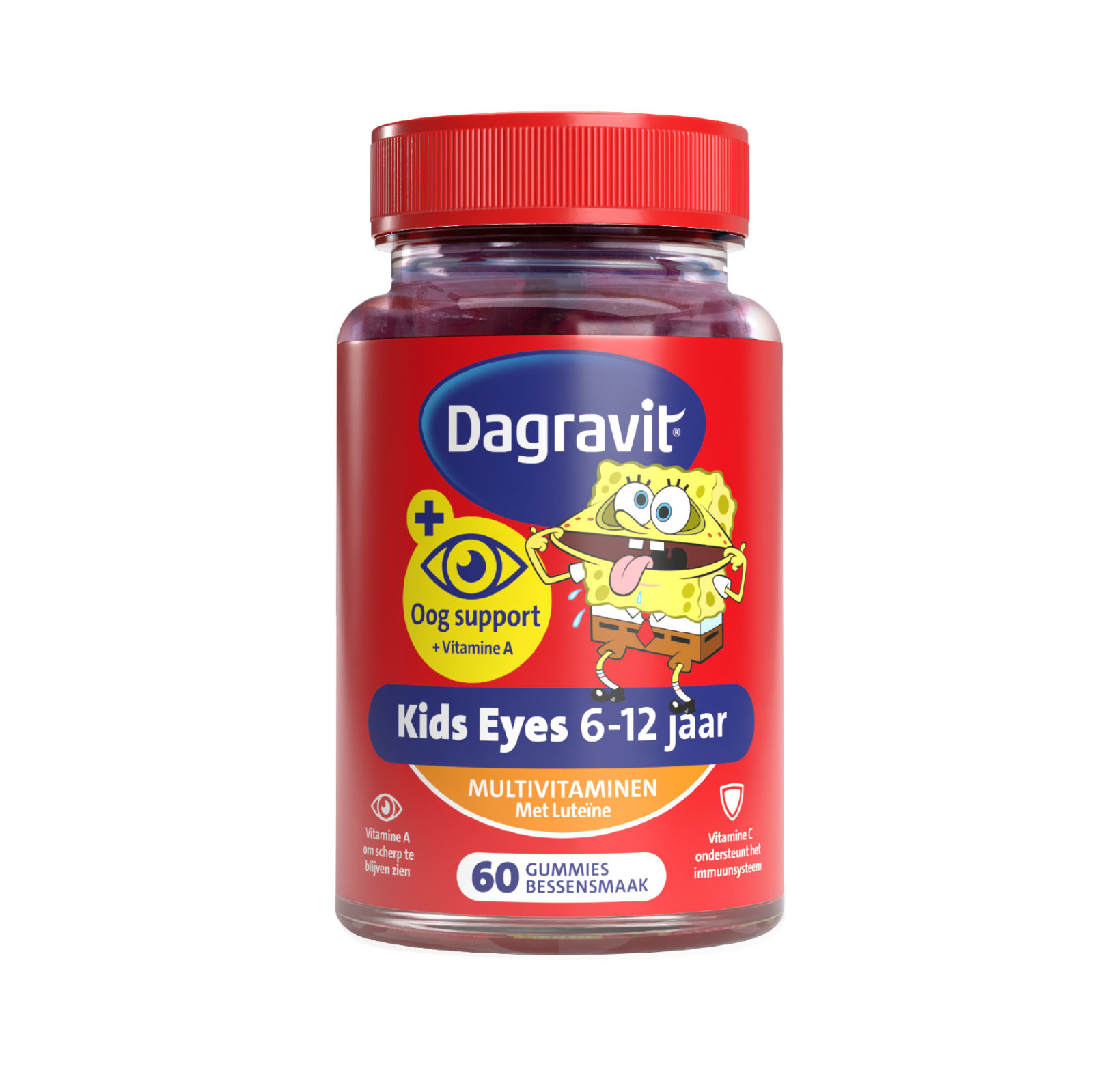 Dagravit Oogsupport Kids Eyes 6-12 Jaar Multivitaminen met Luteïne Gummies 60ST