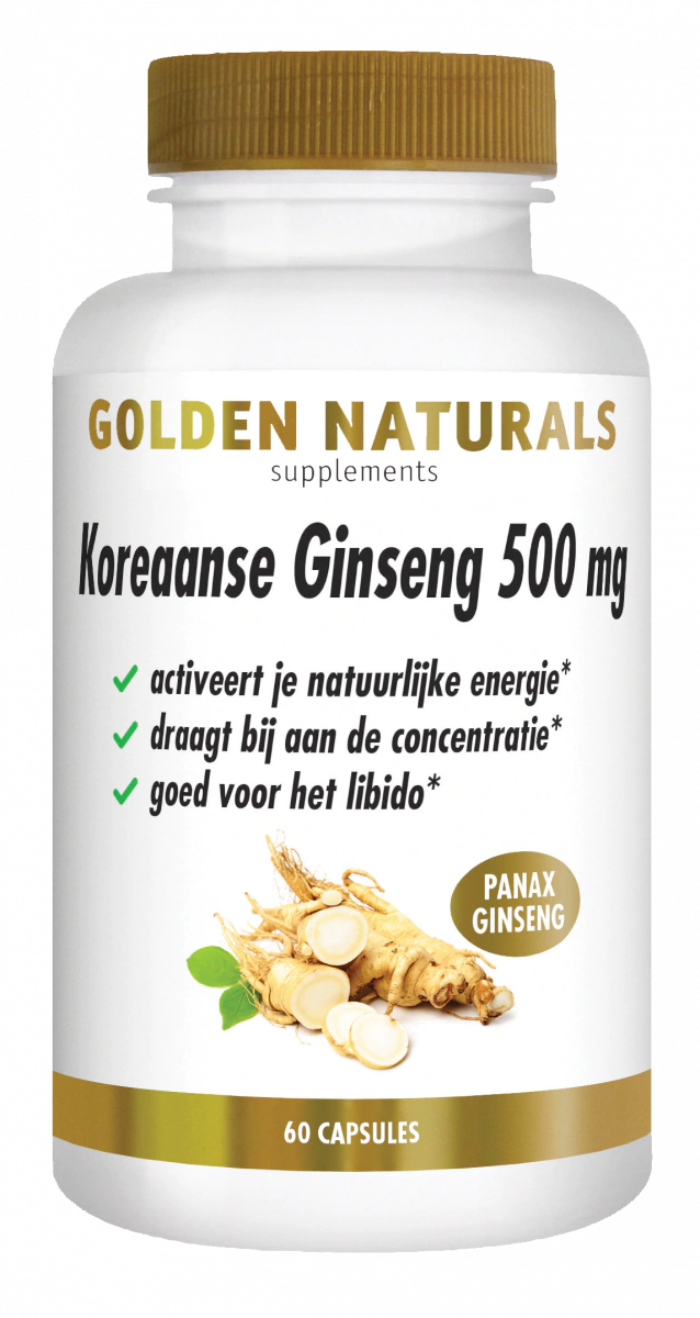 Golden Naturals Koraanse Ginseng Capsules 60VCP