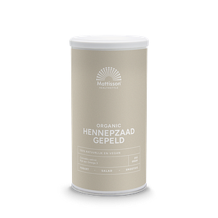 Mattisson HealthStyle Biologische Hennepzaad Gepeld 250GR