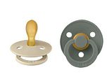 BIBS Fopspeen 0-6 Maanden Symmetrical Vanilla/Pine 2ST