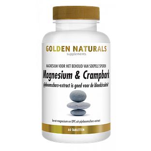Golden Naturals Magnesium & Crampbark Tabletten 60TB