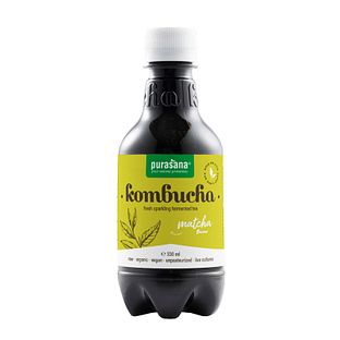 Purasana Kombucha Fresh Sparkling Fermented Tea Matcha Flavour 330ML