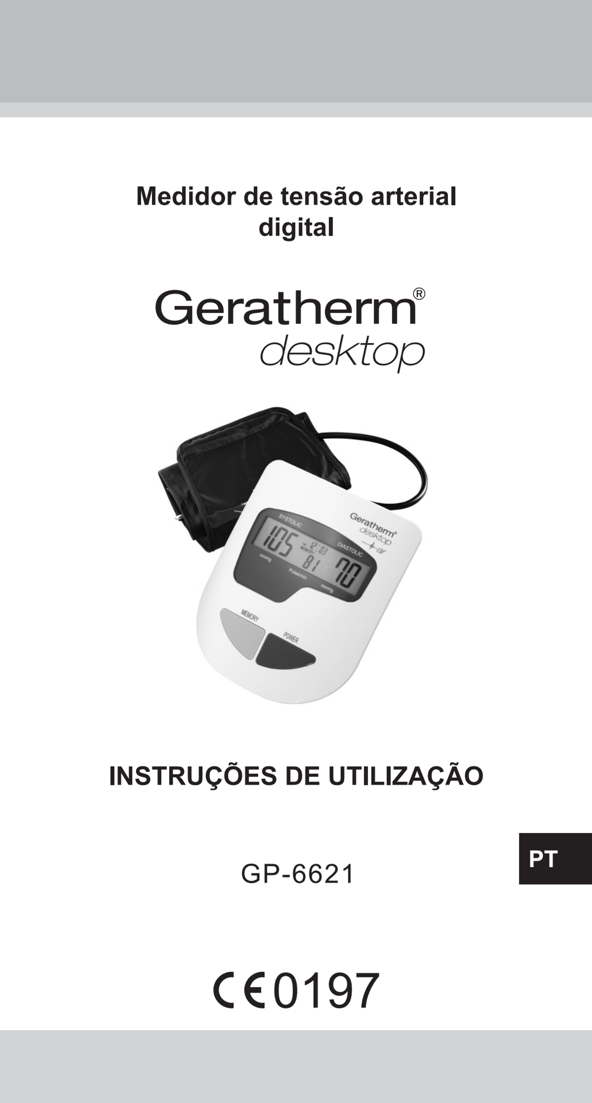 Bovenarm Bloeddrukmeter Desktop afbeelding van document #103, instructions