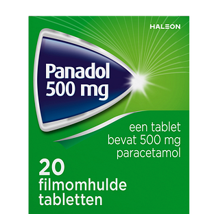 Panadol 500 mg Filmomhulde Tabletten 20ST Panadol 500 mg Filmomhulde Tabletten 20ST