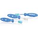 Nuby Tandenborstelset Blauw 3ST Nuby Tandenborstelset Blauw 3ST