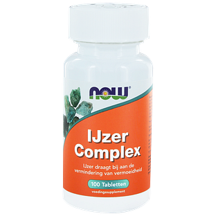 NOW IJzer Complex Tabletten 100TB NOW IJzer Complex Tabletten 100TB