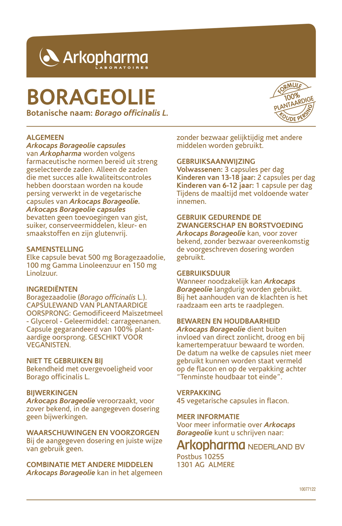 Borageolie Capsules afbeelding van document #1, instructions
