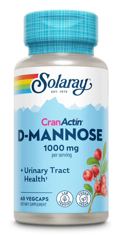 Solaray Cranactin D-Mannose Capsules 60VCP