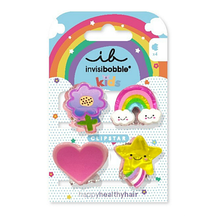 Invisibobble Kids Clipstar Happy World 4ST