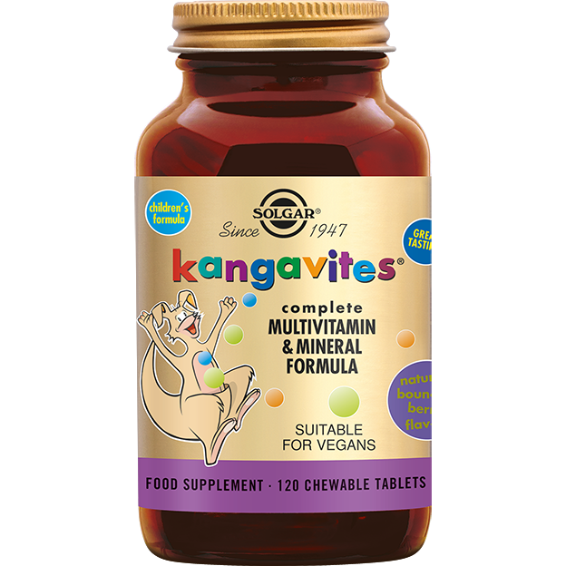 Solgar Kangavites™ Bouncing Berry Multivitamine kauwtabletten voor Kinderen 120KTB