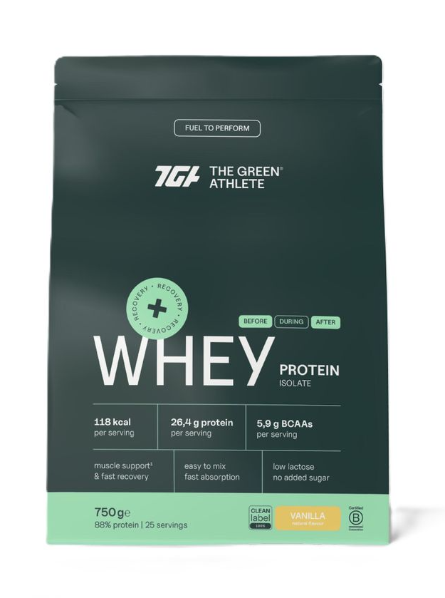 The Green Athlete Whey Protein Isolate Vanilla Poeder 750GR
