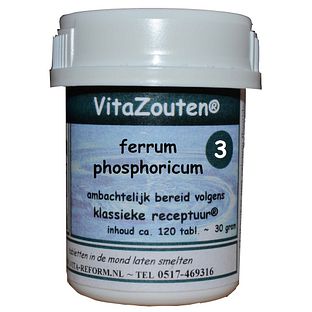 Vita Reform Van der Snoek Vitazouten Nr. 3 Ferrum Phosphoricum 120TB
