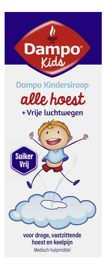 Dampo Kind Kindersiroop Alle Hoest + Vrije Luchtwegen afbeelding