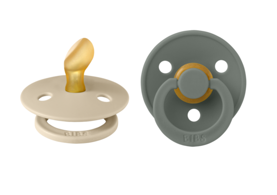 Bibs Fopspeen 0-6 Maanden Anatomic Vanilla/Pine afbeelding