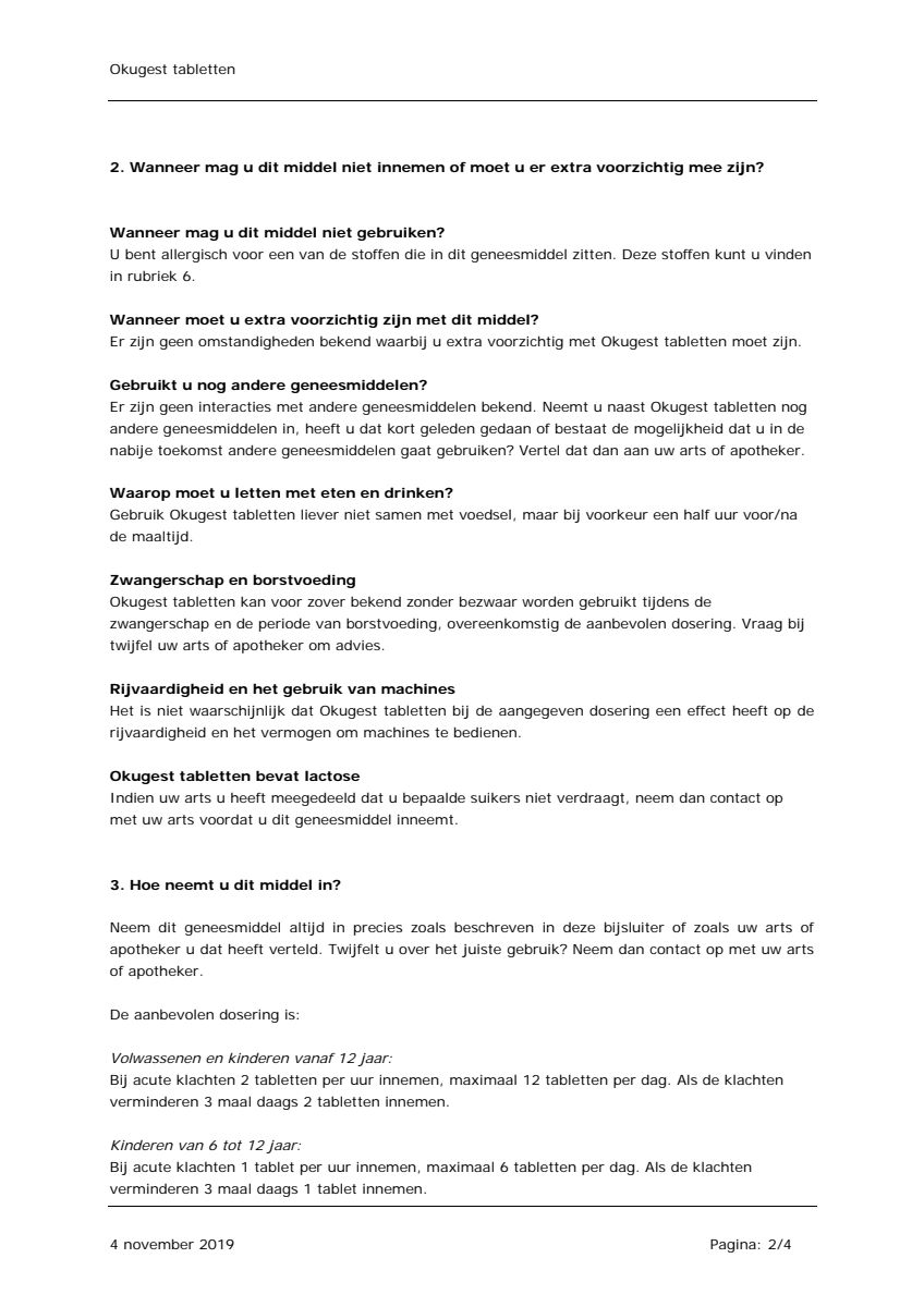 Okugest Tabletten afbeelding van document #2, leaflet