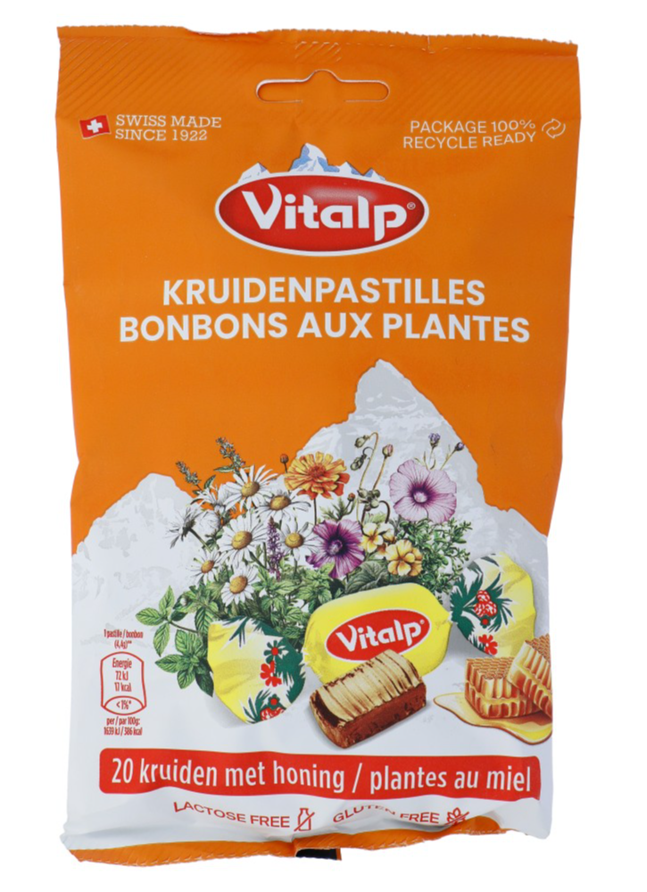 Vitalp Kruidenpastilles Honing afbeelding